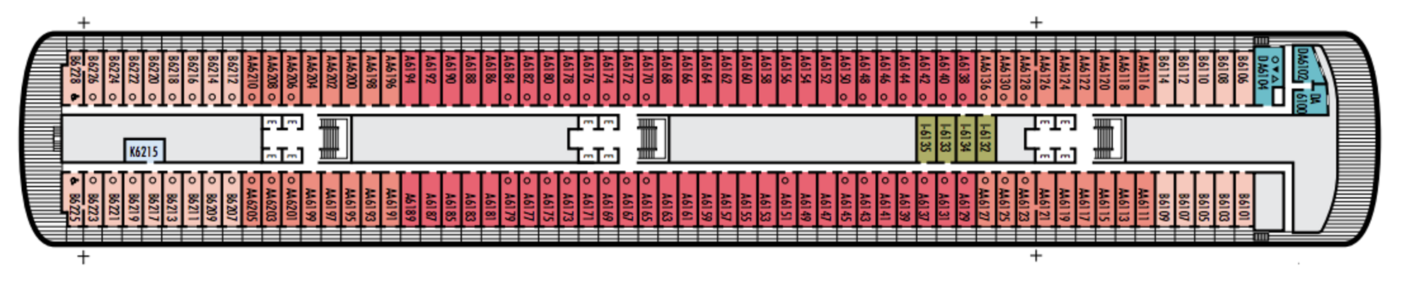 Deck 6 - Verandah plan